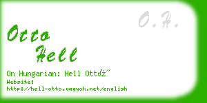 otto hell business card